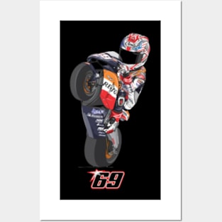 Nicky Hayden Number 69 Posters and Art